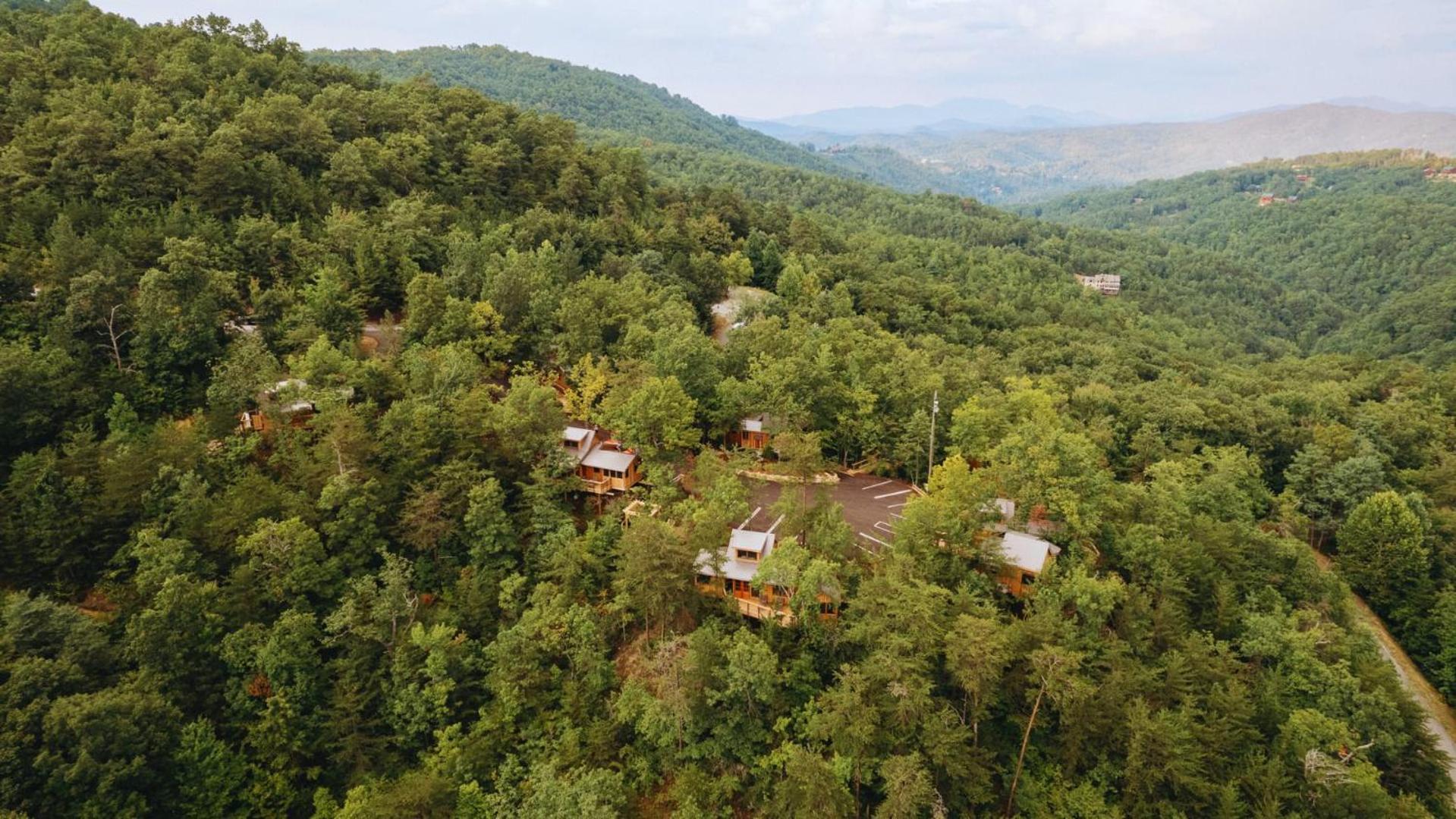 The Moosewood In Treehouse Grove At Norton Creek Vila Gatlinburg Exterior foto